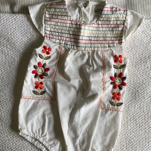 Embroidered onesie